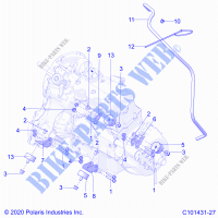 MOTOR, MOUNTING AND TRANSMISSION MOUNTING   A21SVE95KK (C101431 27) für Polaris SCRAMBLER XP 1000 EU 2021