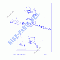 BREMSES, FRONT BREMSE LEVER AND MASTER CYLINDER   A21SXN85A4 (100921) für Polaris SPORTSMAN 850 HIGH LIFTER 2021