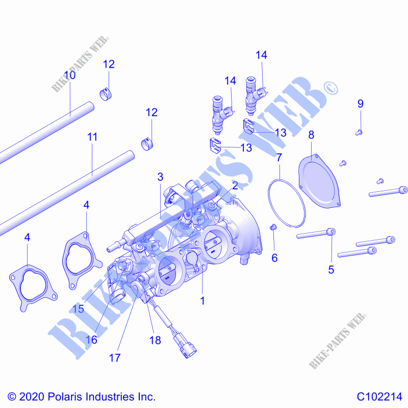 MOTOR, THROTTLE BODY   A21SXM95AG/CAG (C102214) für Polaris SPORTSMAN XP 1000 HIGH LIFTER 2021
