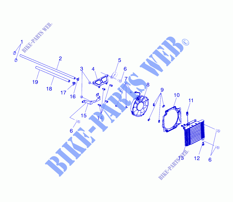 Ölkühlung (If built after 1/01/00)   A00CD32AA (4949404940A012) für Polaris 325 MAGNUM 4X4 HDS II 2000