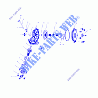 Das vordere Gehäuse   A99CD50AA (4949254925C008) für Polaris MAGNUM 500 1999