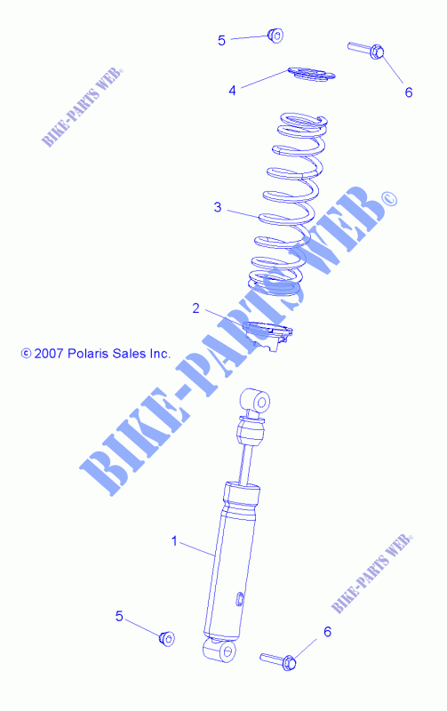 FRONT SCHOCK   A15SVA85AD (49ATVSCHOCKFRT7043168) für Polaris SCRAMBLER 850 2015