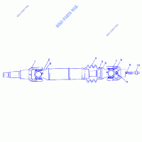 Hintere Antriebswelle   A99CH33CB (4945964596b005) für Polaris SPORTSMAN 335 1999