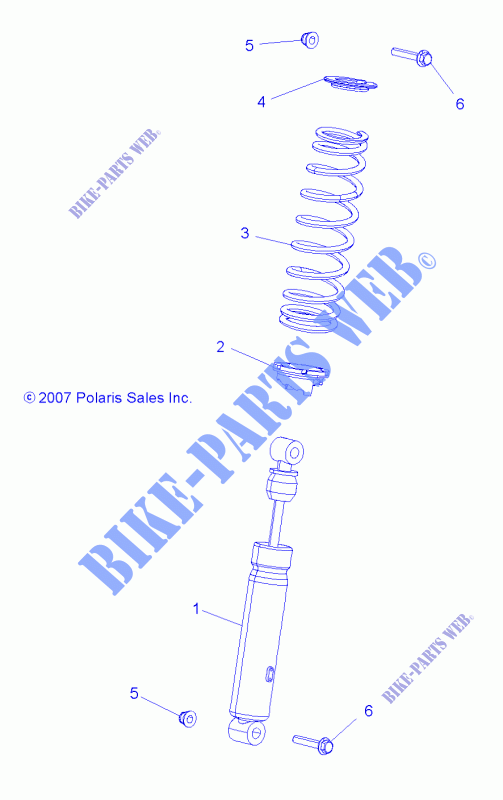 FRONT SCHOCK   A15SVA85HD (49ATVSCHOCKFRT7043168) für Polaris SCRAMBLER 850 MD 2015