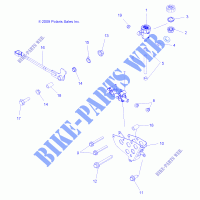 BREMSES, BREMSE PEDAL AND MASTER CYLINDER   A15SVE95AW (49ATVBREMSEFOOT10SP850) für Polaris SCRAMBLER XP 1000 2015
