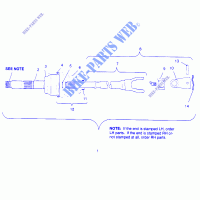 CV JOINT   BTB XPLORER 300 W969130 (4935903590B004) für Polaris XPLORER 300 1996