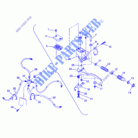 KONTROLLEN   MASTER CYLINDER/BREMSE LINE TRAIL BOSS W958527 (4930323032B008) für Polaris TRAIL BOSS 250 1995