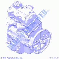 MOTOR, LONG BLOCK   A22SVA85A3 (C101431 10) für Polaris SCRAMBLER 850 2022