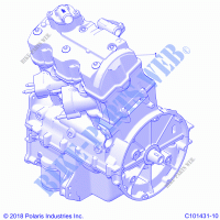 MOTOR, LONG BLOCK   A22SGE95AN (C101431 10) für Polaris SCRAMBLER XP 1000 2022