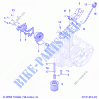 MOTOR, OIL SYSTEM   A21SGE95FK/S95CK/S95FK (C101431 23) für Polaris SCRAMBLER XP 1000 2021
