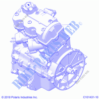 MOTOR, LONG BLOCK   A21SGE95AK (C101431 10) für Polaris SCRAMBLER XP 1000 S 2021