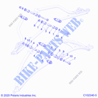 FRONT SUSPENSION A ARM, MOUNTING   A20SGE95AK (C102340 5) für Polaris SCRAMBLER XP 1000 2020