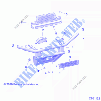 BODY, FRONT BUMPER   R22CDA57A1 (C701122) für Polaris RANGER CREW 570 2022