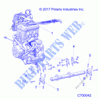 MOTOR, MOUNTING   R22RSV99AG/BG/2AG/2BG (C700042) für Polaris RANGER CREW XP 1000 2022