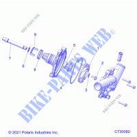MOTOR, WATERPUMP ASSEMBLY   R22RSE99A9/AC/AM/AS/B9/BM/BC/BS (C730082) für Polaris RANGER CREW XP 1000 2022