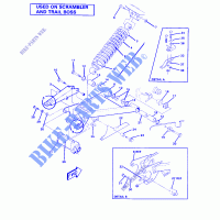 SWING ARM WELDMENT AND FEDER ASSEMBLY (4910981098032A) für Polaris SCRAMBLER 1985