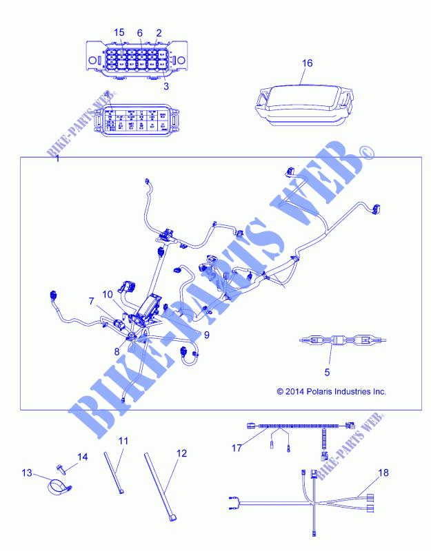 MAIN KABELSTRANG   A15SHD57AC/E57AS/AM/L57AK (49ATVHARNESS15570SP) für Polaris SPORTSMAN 570 SP 2015