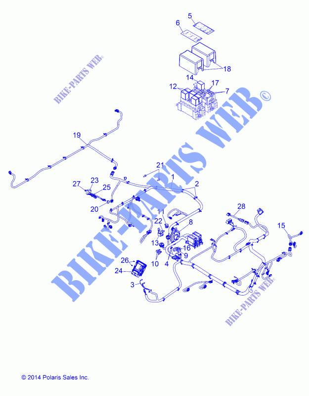 KABELSTRANG   D151DPD1AJ (49BRUTUSHARNESS151D) für Polaris BRUTUS HD PTO 2015