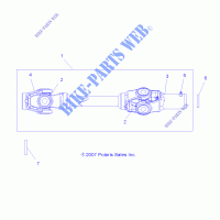 ANTRIEB, FRONT Kardanwelle   A15SHC57CS (49ATVSHAFTPROP08SP500A) für Polaris SPORTSMAN 570 SP EPS 2015