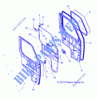 DOORS   D142M9JDJ/2D9JDJ (49BRUTUSDOOR13M) für Polaris BRUTUS HD PTO 2014