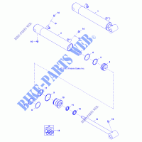 HYDRAULIK Kippzylinder   D142M9JDJ/1L9JDJ/1D9JDJ/2D9JDJ (49BRUTUSCYLTILT13) für Polaris BRUTUS HD PTO 2014