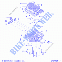 MOTOR, CRANKCASE   A23SVA85A3 (C101431 17) für Polaris SCRAMBLER 850 2023