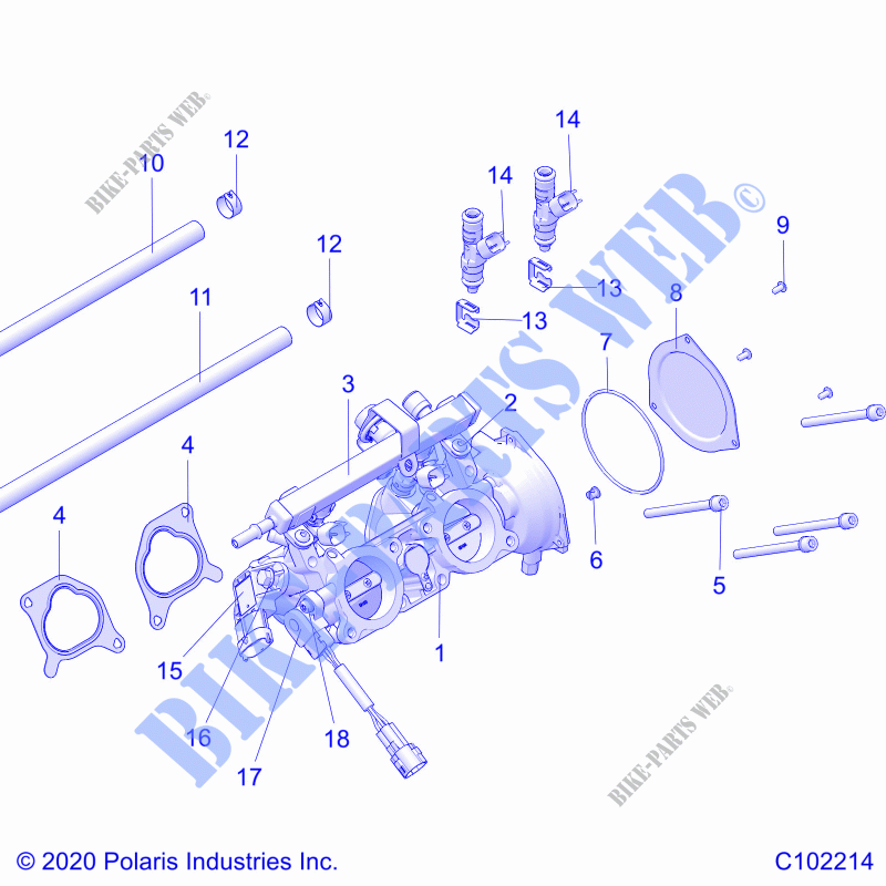 MOTOR, THROTTLE BODY   A23SVA85A3 (C102214) für Polaris SCRAMBLER 850 2023