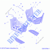 BODY, FUÃŸRAUM   A23SVE95PK (C0210764 1) für Polaris SCRAMBLER XP 1000 2023