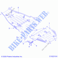 BODY, SKID PLATES   A23SVE95PK (C102210 8) für Polaris SCRAMBLER XP 1000 2023