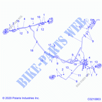 BREMSES, BREMSE LINES   A23SVE95PK (C0210803) für Polaris SCRAMBLER XP 1000 2023