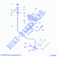 BREMSES, BREMSE PEDAL AND MASTER CYLINDER   A23SVE95PK (C102262) für Polaris SCRAMBLER XP 1000 2023
