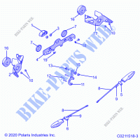 ELEKTRIC, TURN SIGNALS AND LICENSE PLATE   A23SVE95PK (C0211518 1) für Polaris SCRAMBLER XP 1000 2023