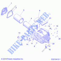 ENGINE, AIR ANSAUG   A23SVE95PK (C0210412 1) für Polaris SCRAMBLER XP 1000 2023