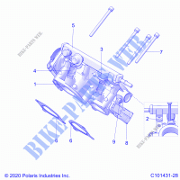 MOTOR, THROTTLE BODY   A23SVE95PK (C101431 28) für Polaris SCRAMBLER XP 1000 2023