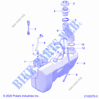 TREIBSTOFF SYSTEM, TREIBSTOFF TANK   A23SVE95PK (C102270 3) für Polaris SCRAMBLER XP 1000 2023