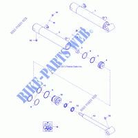 HYDRAULIK Kippzylinder   D131D9JDJ/1L9JDJ/2M9JDJ (49BRUTUSCYLTILT13) für Polaris BRUTUS HD PTO 2013