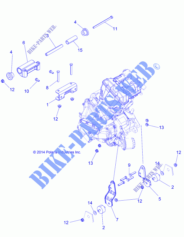 MOTOR, MOUNTING   A15SHE57HS (49ATVMOTORMTG15570AA) für Polaris SPORTSMAN 570 SP MD 2015