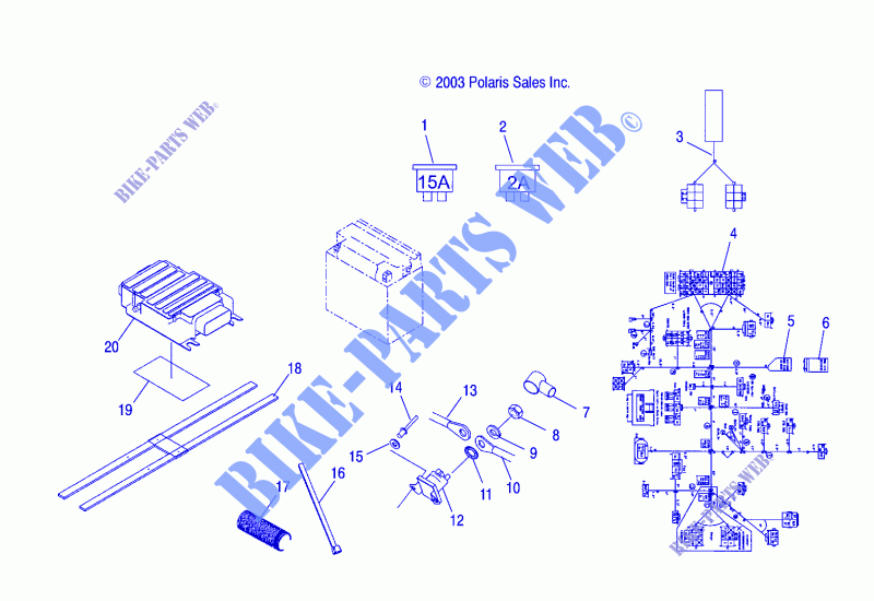 ELEKTRIC   W045303CA/IA (4990539053B08) für Polaris MSX 2004