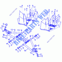 CHASSIS, A ARM AND FUßSTÜTZE   A16YAK11AD/AF (A00049) für Polaris OUTLAW 110 2016