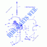TURBOLADER   LINES   W045305CA/IA/CB/IB/IE/CC/IC/CD/ID/IF (4990579057C12) für Polaris MSX 2004