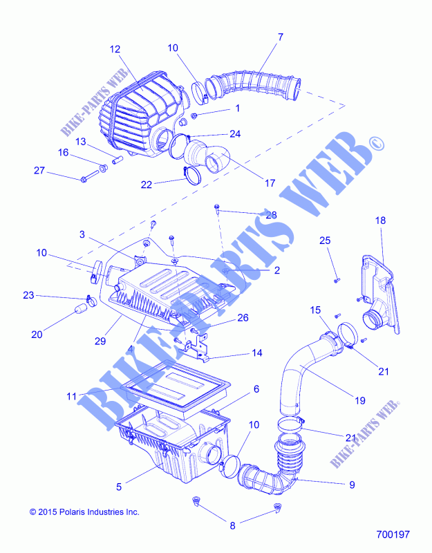 MOTOR, LUFTEINLASS   R15RUAD1AA (700197) für Polaris RANGER CREW 1000 DIESEL 2015