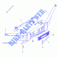 CHASSIS, BUMPER VORNE   R141D9JDA/2D9JDA (49BRUTUSBUMPERFRT13D) für Polaris RANGER 900 DIESEL HST / DELUXE 2014