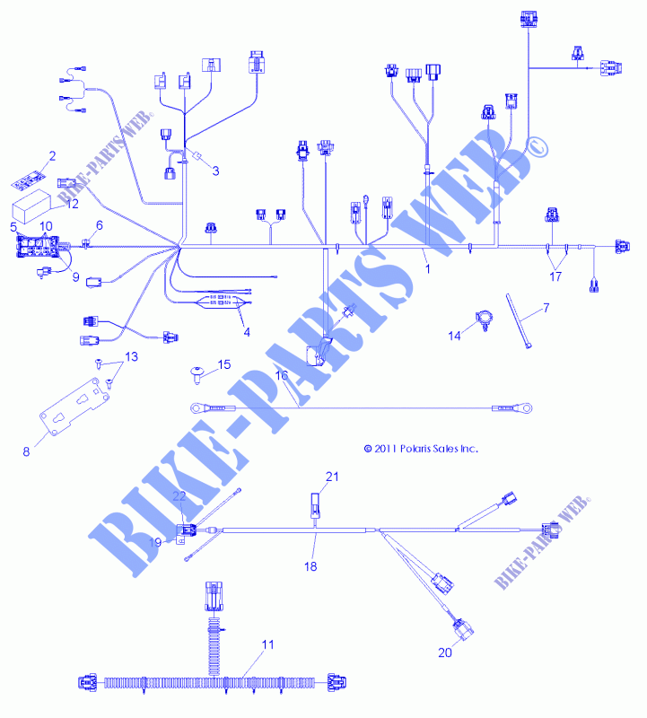 KABELSTRANGES   R14TH76AA/AC/EAS/AAC/ACC/EASC (49RGRHARNESS12800XP) für Polaris RANGER 800 EFI / EPS LE 2014
