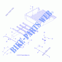 BED BOX MONTAGE   R14HR76AA/AJ (49RGRBOXMOUNTING116X6) für Polaris RANGER 800 6X6 2014