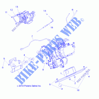 MOTOR, MOUNTING   R14HR76AA/AJ (49RGRMOTORMTG116X6) für Polaris RANGER 800 6X6 2014