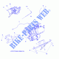 MOTOR, MOUNTING   R13HR76AG/AR (49RGRMOTORMTG116X6) für Polaris RANGER 6X6 800 2013