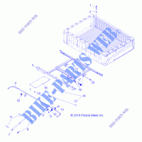 BED BOX MONTAGE   R13TH76/7E ALL OPTIONEN (49RGRBOXMOUNTING118004X4) für Polaris RANGER 800 EFI 2013