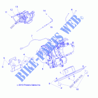 MOTOR, MOUNTING   R12HR76AG/AR (49RGRMOTORMTG116X6) für Polaris RANGER 6X6 800 2012